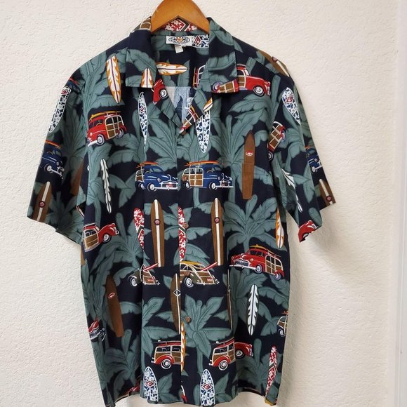 Pacific Legend Woodies & Surfboards Button Down - Picture 1 of 6